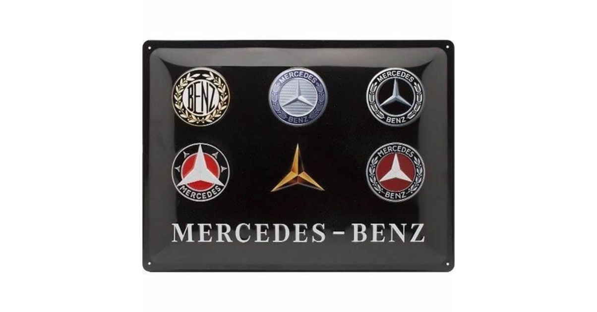 Plaque M Tal Mercedes Logos X Plaques Automobile Tracteur